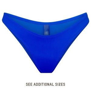 Skims cheeky tanga swim bottom 2x in cobalt.